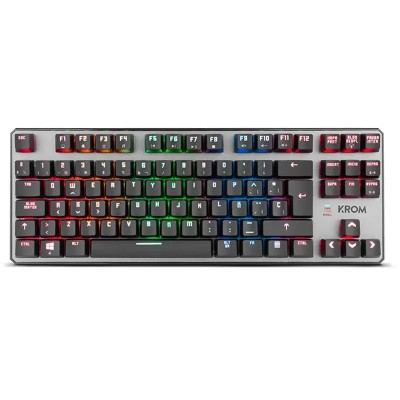 TECLADO GAMING KROM KERNEL MECANICO TKL USB RGB RETROILUMINADO