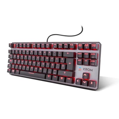 TECLADO GAMING KROM KERNEL MECANICO TKL USB RGB RETROILUMINADO