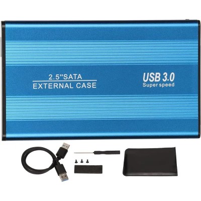 CAJA EXTERNA ONEWAY HDD 2.5 SATA USB 3.0 BLUE