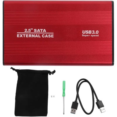 CAJA EXTERNA ONEWAY HDD 2.5 SATA USB 3.0 RED