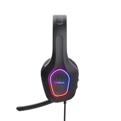 AURICULARES + MICROFONO TRUST GAMING GXT 416 ZIROX HEADSET RGB BLACK