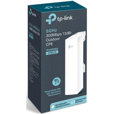 WIRELESS ACCESS POINT TP-LINK CPE510 EXTERIOR 5GHZ ALTA POTENCIA