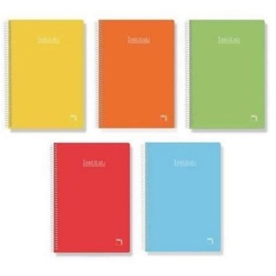 CUADERNO CON ESPIRAL RAYADO A5/ 80 HOJAS / SAM INSTITUT