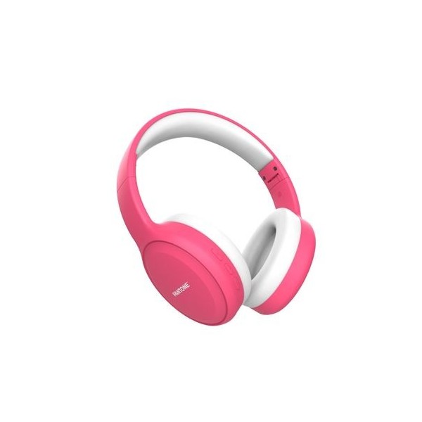 AURICULARES DIADEMA BLUETOOTH WH008 ROSA PANTONE