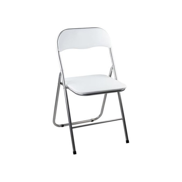 SILLA PLEGABLE ACOLCHADA BLANCO SEVENHOUSE