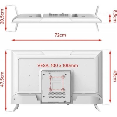 TELEVISOR LED 32 LED-3211GOO ANDROID TV BLANCO GRUNKEL