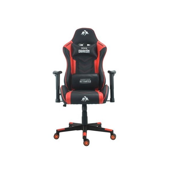 SILLA GAMING SERIE DRAGÓN ROJA CROMAD