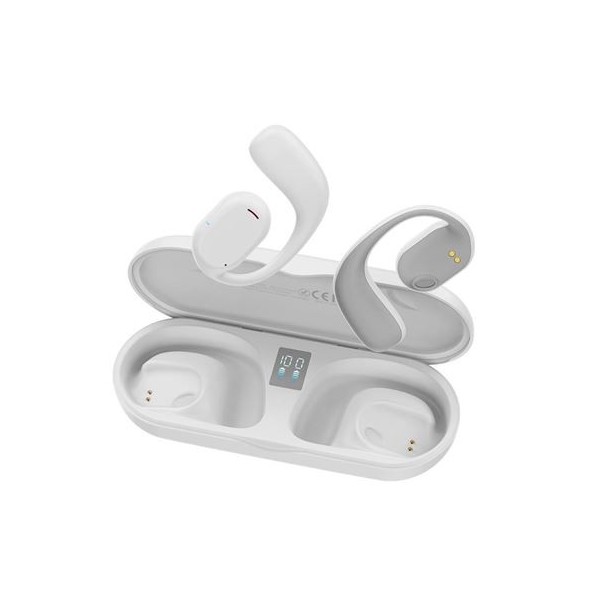 AURICULARES TWS X25 | PANTALLA DIGITAL + CONDUCCIÓN DE AIRE | BLANCOS XO