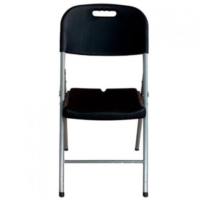 SILLA PLEGABLE CON ASA NEGRA 47X58X87CM