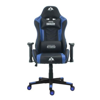 SILLA GAMING SERIE DRAGÓN AZUL CROMAD