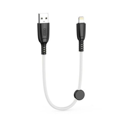 CABLE NB247 CARGA RAPIDA USB - LIGHTNING | 6A | 25CM CON CLIP | BLANCO XO