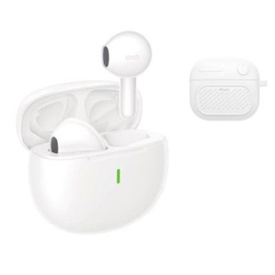 AURICULARES TWS X26 | FUNDA DE SILICONA + CORDÓN | BLANCO XO