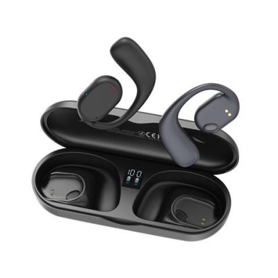 AURICULARES TWS X25 | PANTALLA DIGITAL + CONDUCCIÓN DE AIRE | NEGROS XO