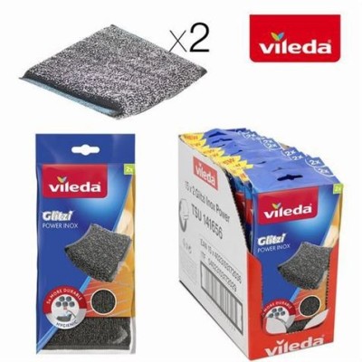 PACK 2 ESTROPAJOS FIBRA VERDE ULTRA FRESH VILEDA