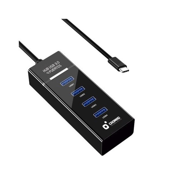 HUB TIPO C USB 3.0 4 PUERTOS CROMAD