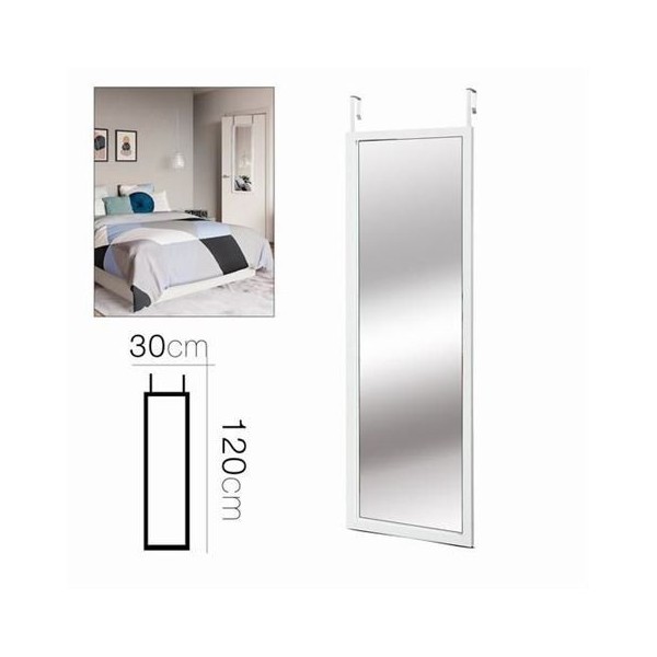 ESPEJO PARA PUERTA BLANCO 30X120 URBAN LIVING