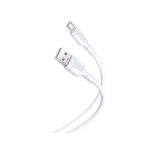 CABLE NB212 SILICONA USB - MICRO USB | 2.1A | 1 MTR | BLANCO XO