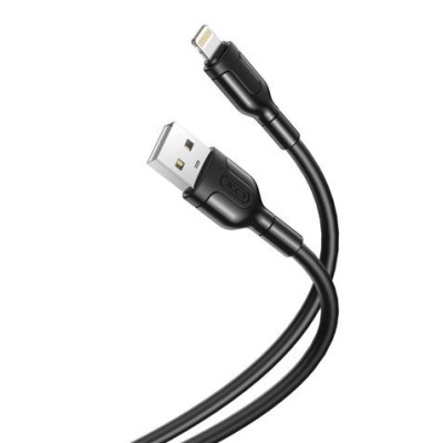 CABLE NB212 SILICONA USB - LIIGHTNING | 2.1A | 1 MTR | NEGRO XO