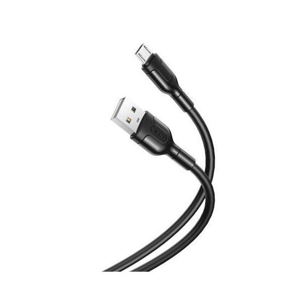 CABLE NB212 SILICONA USB - MICRO USB | 2.1A | 1 MTR | NEGRO XO