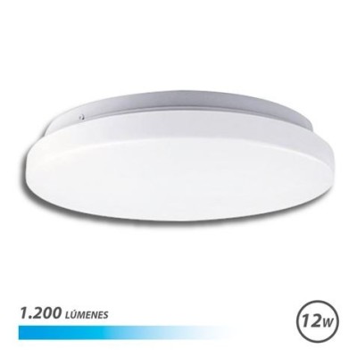 APLIQUE LED TECHO REDONDO 12W LUZ FRIA ELBAT