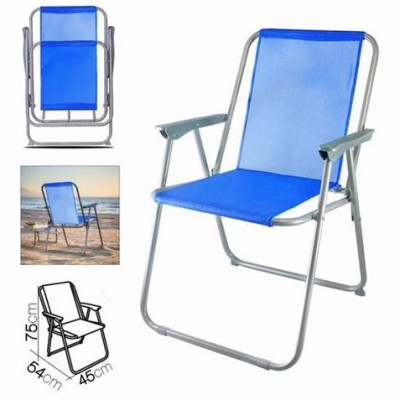 SILLA DE PLAYA PLEGABLE 54X45X75CM AZUL