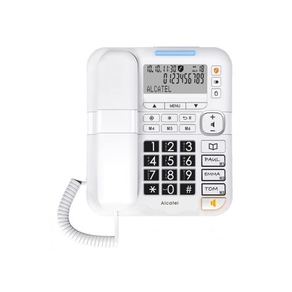 TELEFONO TMAX70 SOBREMESA PARA PERSONAS MAYORES BLANCO ALCATEL