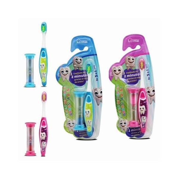 CEPILLO DIENTES INFANTIL+RELOJ DE ARENA