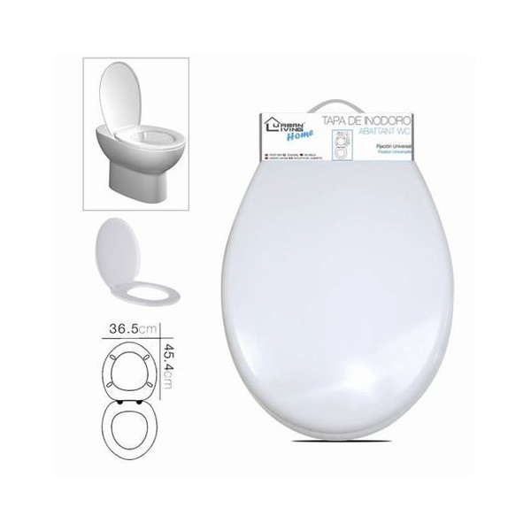 TAPA WC BLANCA 45X26CM URBAN LIVING