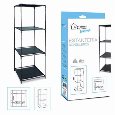 ESTANTERIA NEGRA CUBOS 34.5X34.5 URBAN LIVING