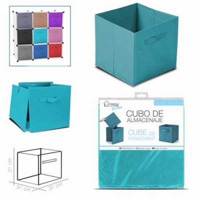 CESTA CUBO PLEGABLE 31CM COLORES SURTIDOS