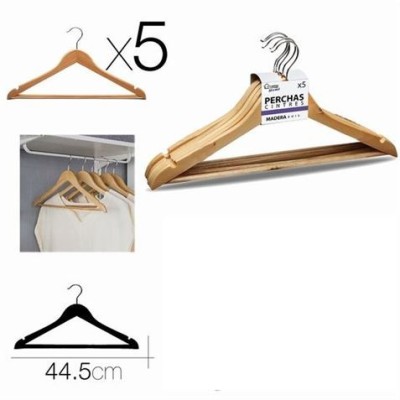 SET 5 PERCHAS MADERA 44CM URBAN LIVING