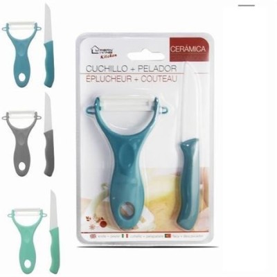 SET PELADOR + CUCHILLO CERAMICO 16CM URBAN LIVING