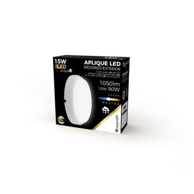 APLIQUE LED EXTERIOR RECONDO BLANCO 15W 1050LM