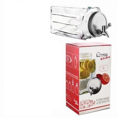 DISPENSADOR DE CRISTAL CON GRIFO 3 LITROS