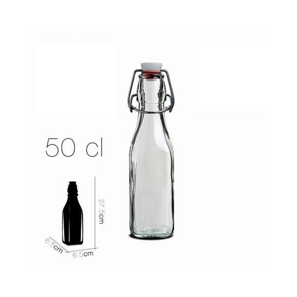 BOTELLA CIERRE PRESION 500ML SWING BORMIOLI