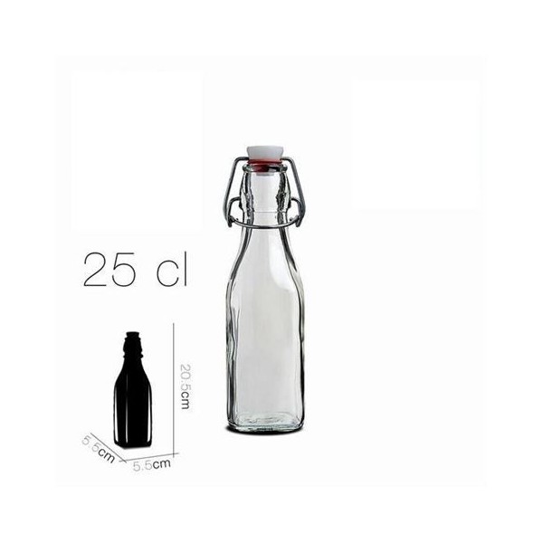 BOTELLA CIERRE PRESION 250ML SWING BORMIOLI