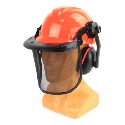 CASCO + PROTECTOR FACIAL + AURICULARES MADER