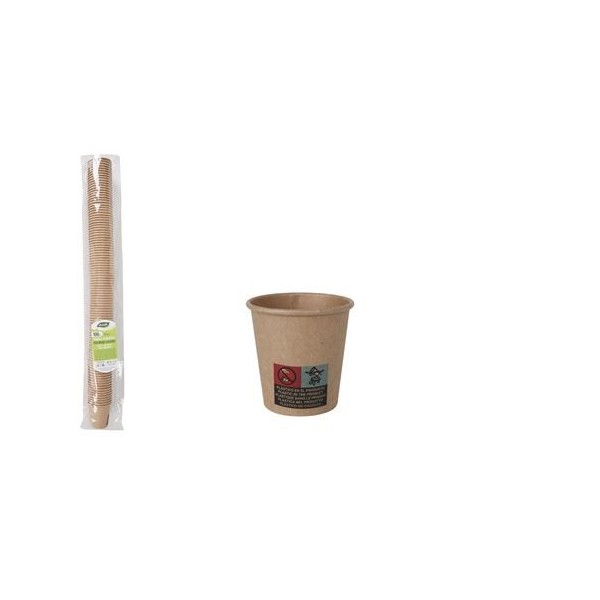 SET 100 VASOS CARTON KRAFT 80CC ALGON