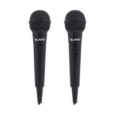 PACK 2 MICRÓFONOS CON CABLE MIC KARAOKE ST12 BIWOND