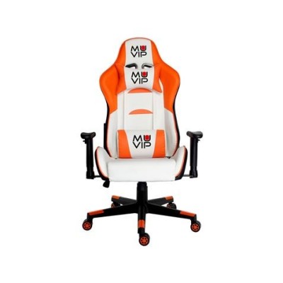 REACONDICIONADA SILLA GAMING PRO400 BLANCO/NARANJA MUVIP