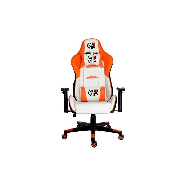 REACONDICIONADA SILLA GAMING PRO400 BLANCO/NARANJA MUVIP