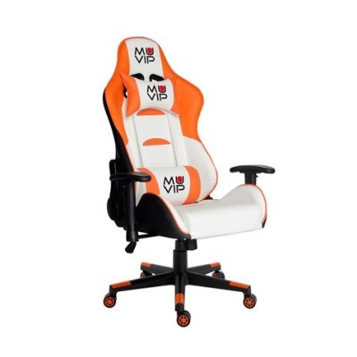 REACONDICIONADA SILLA GAMING PRO400 BLANCO/NARANJA MUVIP