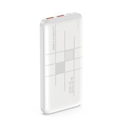 POWERBANK PR187 10000MAH | TIPO C 20W + USB | QC 22.5W BLANCA XO