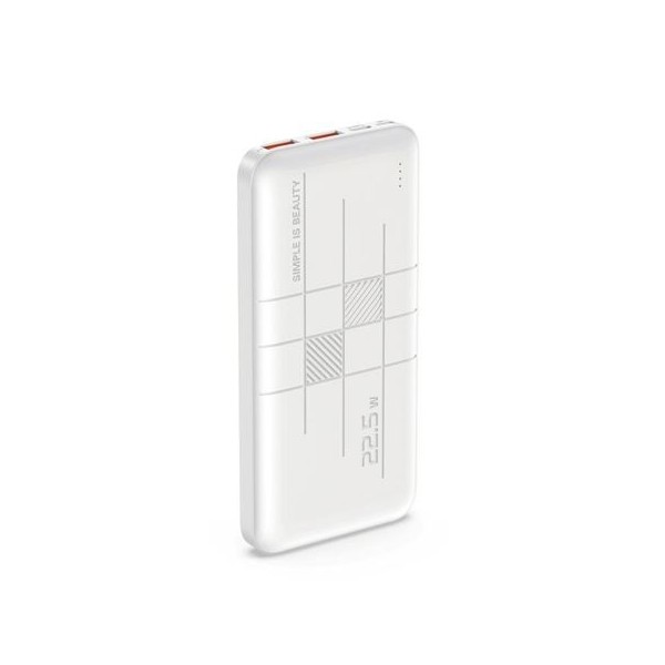 POWERBANK PR187 10000MAH | TIPO C 20W + USB | QC 22.5W BLANCA XO