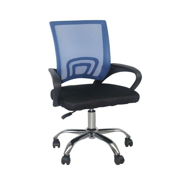 SILLA DE ESCRITORIO CON RUEDAS CLASSIC 95X65X52CM AZUL