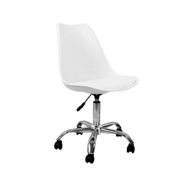 REACONDICIONADA SILLA DE ESCRITORIO CON RUEDAS OF1600 BLANCA MUVIP