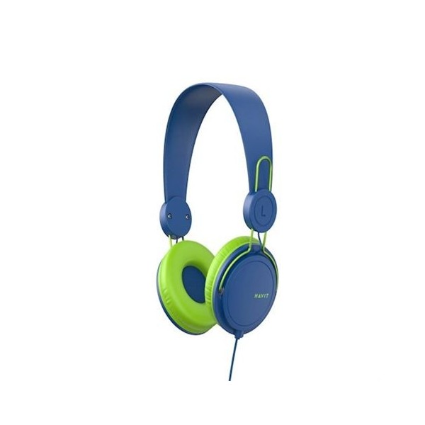 AURICULAR CON MICROFONO AZUL/VERDE H2198 HAVIT