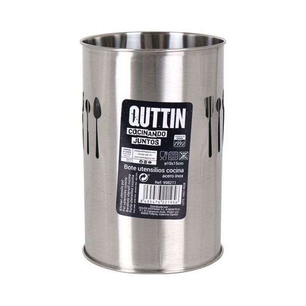 BOTE UTENSILIOS INOX 10X15CM QUTTIN