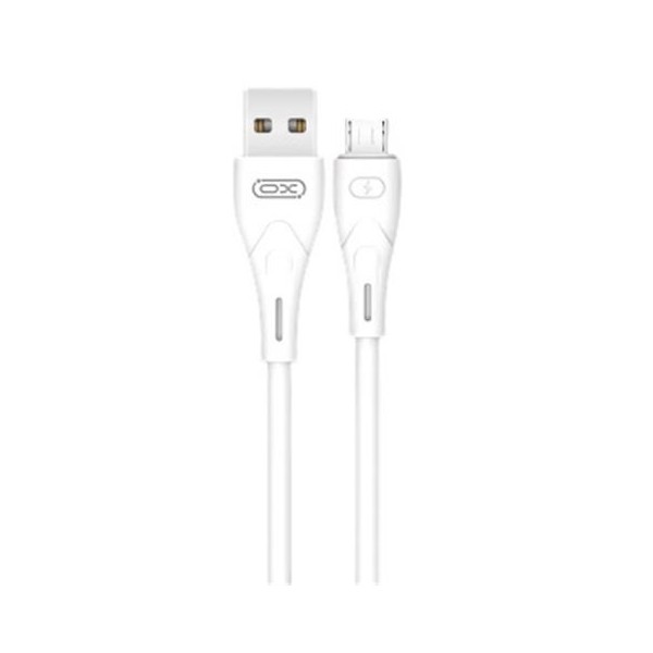 CABLE NB146 CARGA RAPIDA SILICONA USB - MICRO USB | 2.4A | 1 MTR | BLANCO