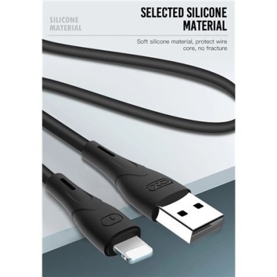 CABLE NB146 CARGA RAPIDA SILICONA USB - MICRO USB | 2.4A | 1 MTR | BLANCO